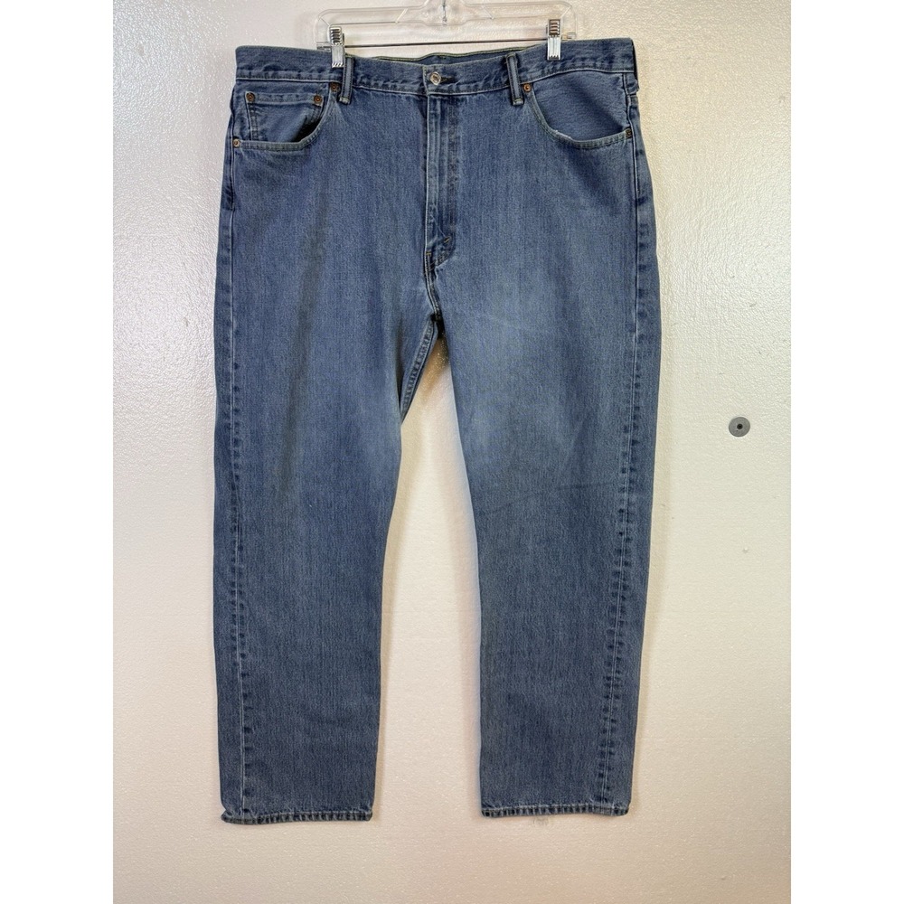 Levi's‎ 505 Jeans Mens Size 44x34 - Fits (42x32 ) Straight Leg Blue Denim Cowboy